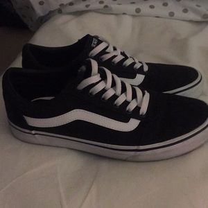 Black and white vans